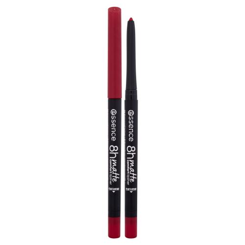 essence 8h Matte Comfort matná ceruzka na pery so strúhatkom odtieň 07 Classic Red 0,3 g