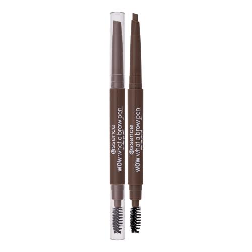 essence WOW What a Brow ceruzka na obočie s kefkou odtieň 01 Light Brown 0,2 g