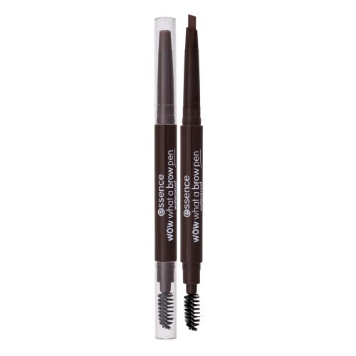 Essence WOW What a Brow ceruzka na obočie s kefkou odtieň 02 Brown 0,2 g