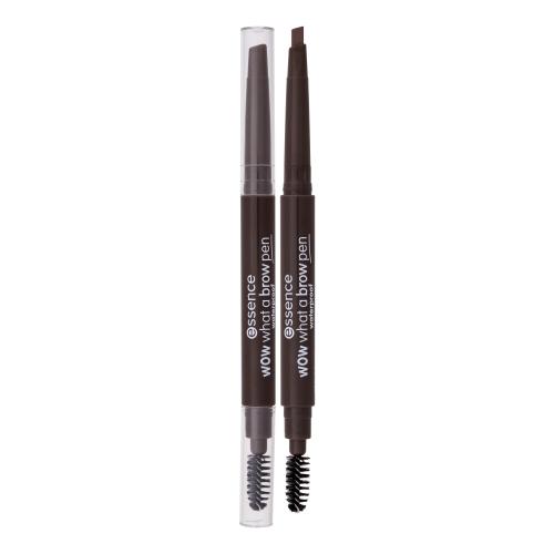 Essence WOW What a Brow ceruzka na obočie s kefkou odtieň 03 Dark Brown 0,2 g