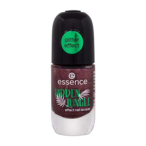 Essence Hidden Jungle lak na nechty odtieň 05 Forbidden Berry 8 ml
