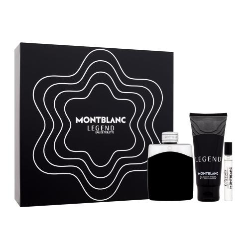 Montblanc Legend darčeková kazeta toaletná voda 100 ml + sprchovací gél 100 ml + toaletná voda 7,5 ml pre mužov