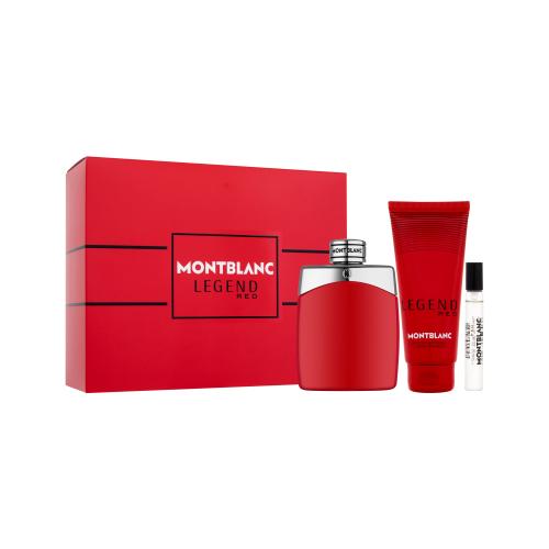 Montblanc Legend Red darčeková kazeta parfumovaná voda 100 ml + parfumovaná voda 7,5 ml + sprchovací gél 100 ml pre mužov