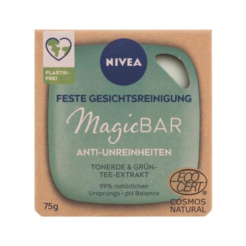 Nivea Magic Bar Anti-Blemishes Clay & Green Tea 75 g čistiace mydlo pre ženy