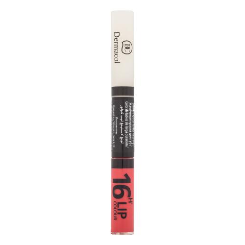 Dermacol 16H Lip Colour dlhotrvajúca dvojfázová farba a lesk na pery No. 36 7,1 ml