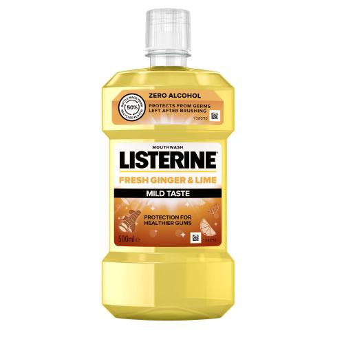 Listerine Fresh Ginger & Lime osviežujúca ústna voda 500 ml