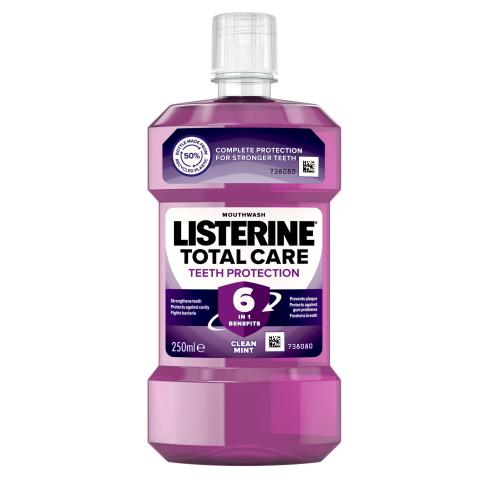 Listerine Total Care Teeth Protection Mouthwash 6 in 1 250 ml ústna voda unisex