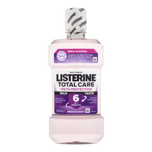 Listerine Total Care Teeth Protection Mild Taste Mouthwash 6 in 1 500 ml posilňujúca a ochranná ústna voda bez alkoholu unisex
