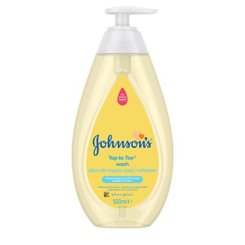 Johnson's® Top-to-Toe umývací gél na telo a vlasy pre deti od narodenia 500 ml