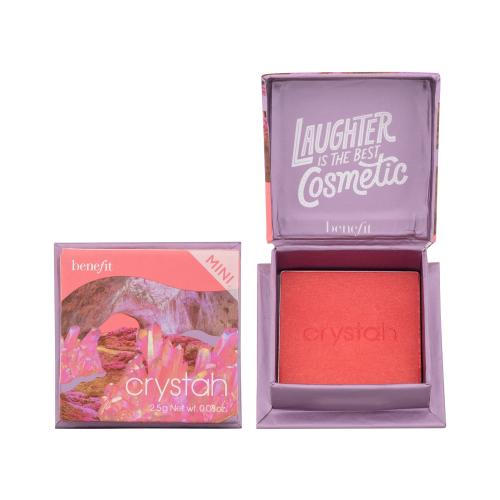 Benefit Crystah WANDERful World Mini púdrová lícenka odtieň Strawberry pink 2,5 g