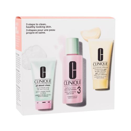 Clinique 3 Steps Skin Care Kit Skin Type 3 darčeková sada pre mastnú a zmiešanú pleť