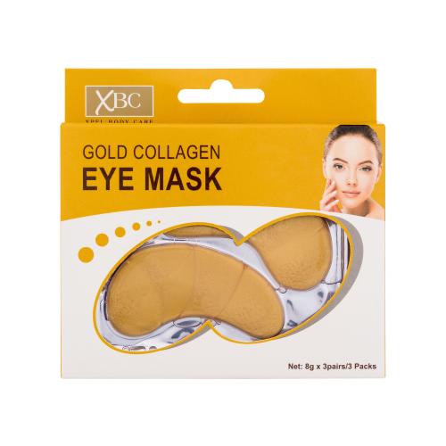 Xpel Gold Collagen Eye Mask 3 ks maska na oči pre ženy proti vráskam; na opuchy a kury pod očami; na dehydratovanu pleť