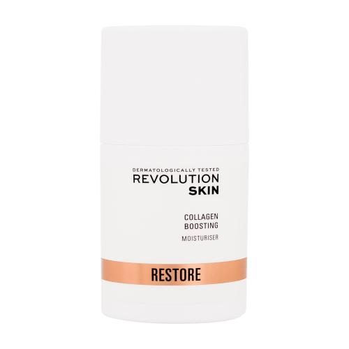 Revolution Skincare Restore Collagen Boosting Moisturiser 50 ml denný pleťový krém pre ženy proti vráskam; na dehydratovanu pleť