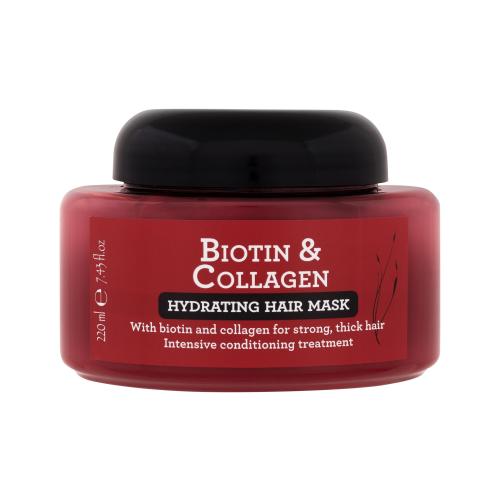 Xpel Biotin & Collagen Hydrating Hair Mask 220 ml maska na vlasy pre ženy na poškodené vlasy; na šedivé vlasy