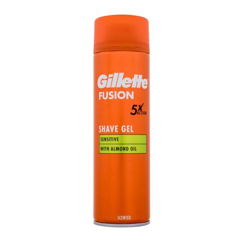 Gillette Fusion Sensitive Shave Gel 200 ml gél na holenie pre mužov