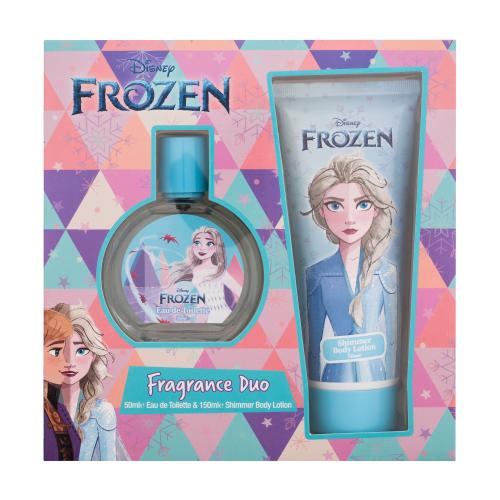 Disney Frozen Elsa darčeková kazeta toaletná voda 50 ml + trblietavé telové mlieko 150 ml pre deti