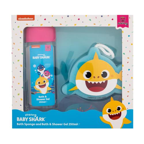 Pinkfong Baby Shark Bath Set darčeková kazeta sprchovací gél 250 ml + špongia pre deti