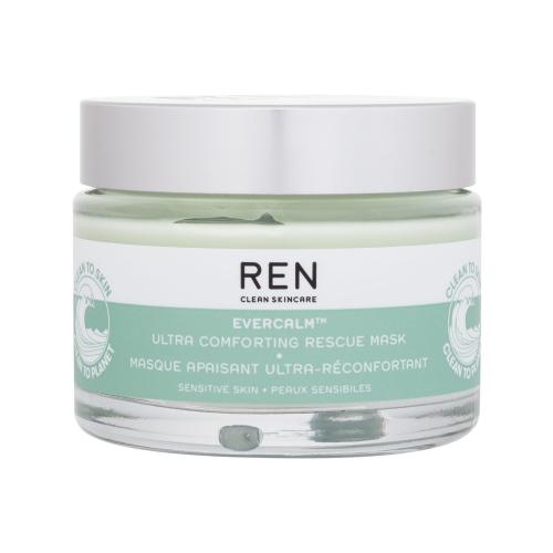 REN Clean Skincare Evercalm Ultra Comforting Rescue 50 ml pleťová maska pre ženy na dehydratovanu pleť; na citlivú a podráždenú pleť