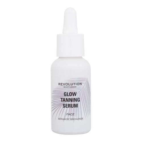Makeup Revolution London Glow Tanning Serum SPF30 30 ml opaľovací prípravok na tvár pre ženy
