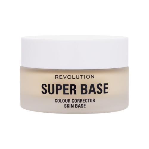Makeup Revolution Super Base ľahko zafarbená podkladová báza odtieň Yellow 25 ml