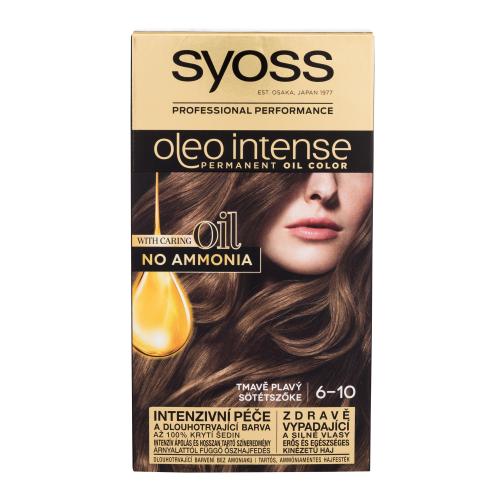 Syoss Oleo Intense Permanent Oil Color 50 ml farba na vlasy pre ženy 6-10 Dark Blond na farbené vlasy