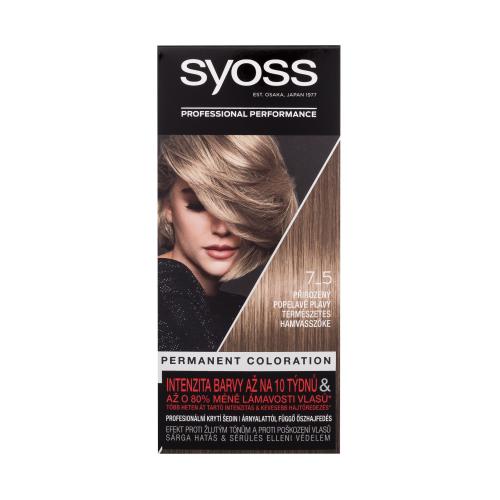 Syoss Color permanentná farba na vlasy odtieň 7-5 Natural Ashy Blond