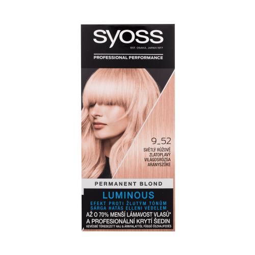 Syoss Color permanentná farba na vlasy odtieň 9-52 Light Rose Gold Blond