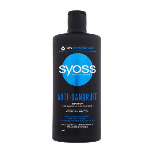 Syoss Intense Anti-Dandruff šampón proti lupinám pre suchú pokožku hlavy so sklonom k svrbeniu 440 ml