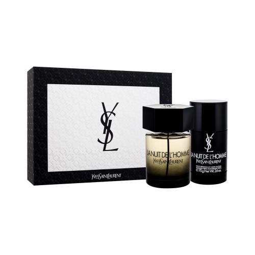 Yves Saint Laurent La Nuit De L´Homme darčeková kazeta pre mužov toaletná voda 100 ml + deostick 75 g