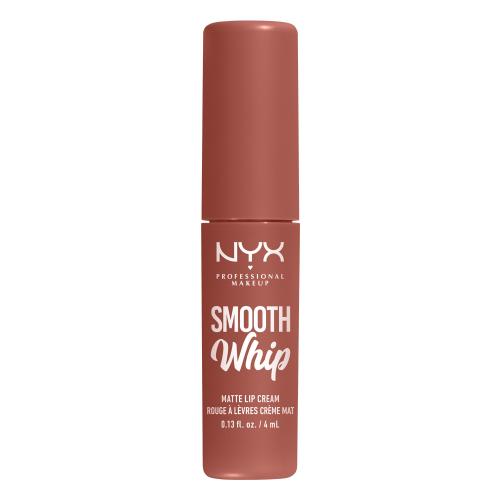 NYX Professional Makeup Smooth Whip Matte Lip Cream 4 ml rúž s našľahanou textúrou na dokonalé vyhladenie pier pre ženy 04 Teddy Fluff
