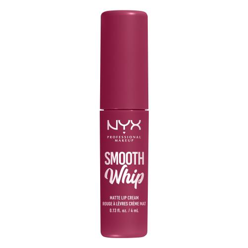 NYX Professional Makeup Smooth Whip Matte Lip Cream zamatový rúž s vyhladzujúcim efektom odtieň 08 Fuzzy Slippers 4 ml