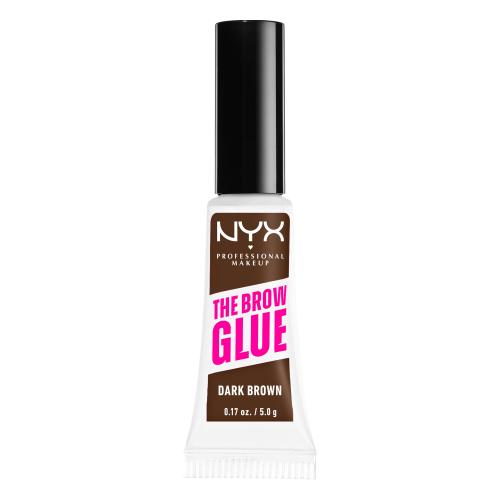 NYX Professional Makeup The Brow Glue gél na obočie odtieň 04 Dark Brown 5 g