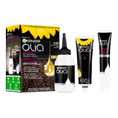 Garnier Olia Big Kit permanentná farba na vlasy odtieň 3.23 Dark Chocolate 1 ks
