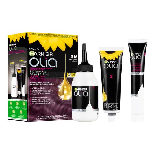 Garnier Olia Big Kit permanentná farba na vlasy odtieň 3.16 Deep Violet