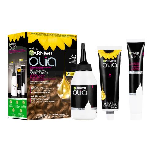 Garnier Olia Big Kit permanentná farba na vlasy odtieň 6.3 Gold Light Brown