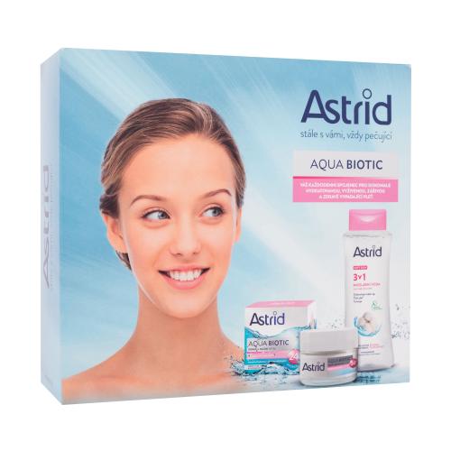 Astrid Aqua Biotic darčeková kazeta denný a nočný pleťový krém Aqua Biotic 50 ml + micelárna voda Aqua Biotic 3in1 Micellar Water 400 ml