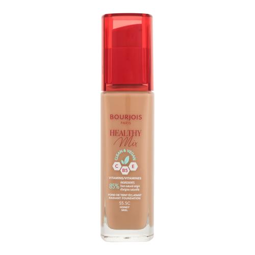Bourjois Healthy Mix rozjasňujúci hydratačný make-up 24h odtieň 55.5C Honey 30 ml