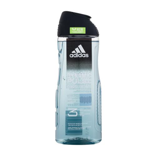 Adidas Dynamic Pulse sprchový gél na tvár, telo a vlasy 3v1 400 ml