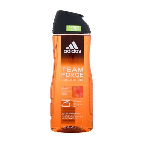 Adidas Team Force Shower Gel 3-In-1 New Cleaner Formula 400 ml sprchovací gél pre mužov