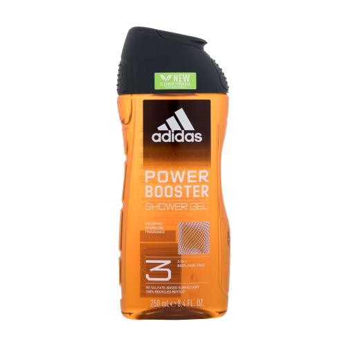 Adidas Power Booster energizujúci sprchový gél 3v1 250 ml