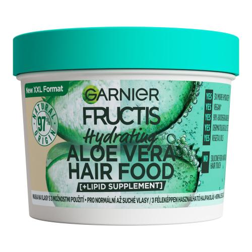 Garnier Fructis Hair Food Aloe Vera Hydrating Mask 400 ml maska na vlasy pre ženy na šedivé vlasy; na normálne vlasy
