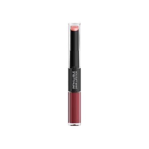 L'Oréal Paris Infaillible 24H Lipstick 5 ml rúž pre ženy 502 Red To Stay tekutý rúž
