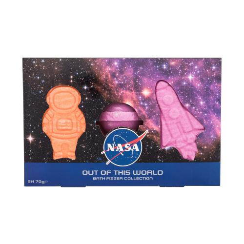 NASA Out Of This World Bath Fizzer Collection bomba do kúpeľa bomba do kúpeľa 3 x 70 g pre deti poškodená krabička