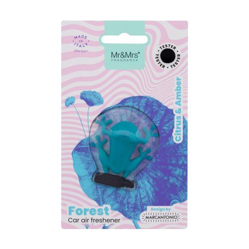 Mr & Mrs Fragrance Forest Citrus & Amber vôňa do auta (Tile Blue Frog) 1 ks