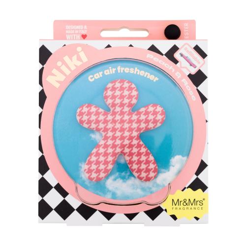 Mr & Mrs Fragrance Niki Peach & Rose vôňa do auta 1 ks