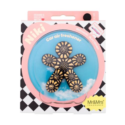 Mr & Mrs Fragrance Niki Black Amber vôňa do auta 1 ks
