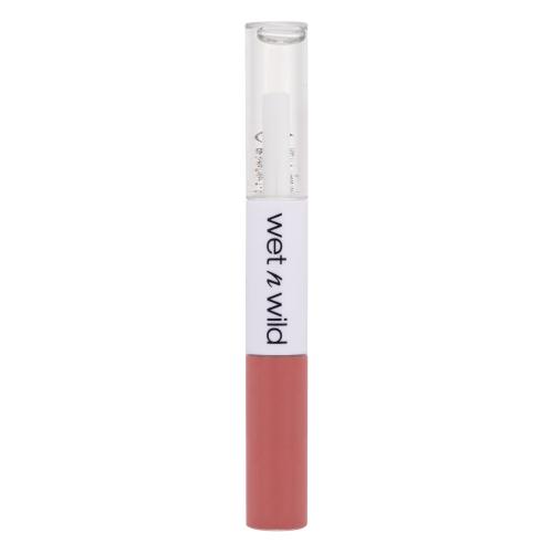 Wet n Wild MegaLast Lock 'N' Shine Lip Color + Gloss 4 ml rúž pre ženy Nude Illusion tekutý rúž