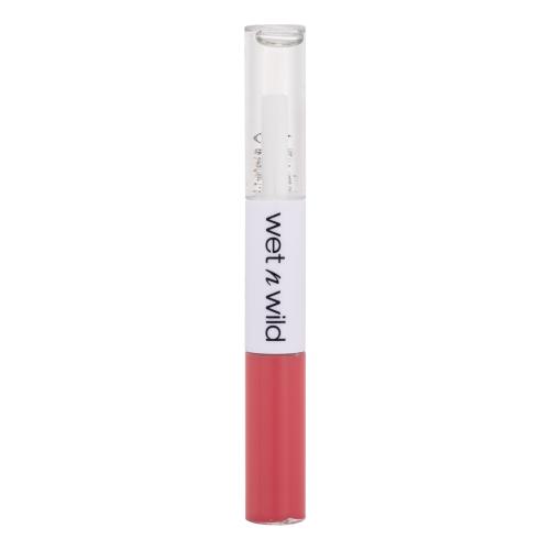 Wet n Wild MegaLast Lock 'N' Shine Lip Color + Gloss 4 ml rúž pre ženy Shining Hibiscus tekutý rúž