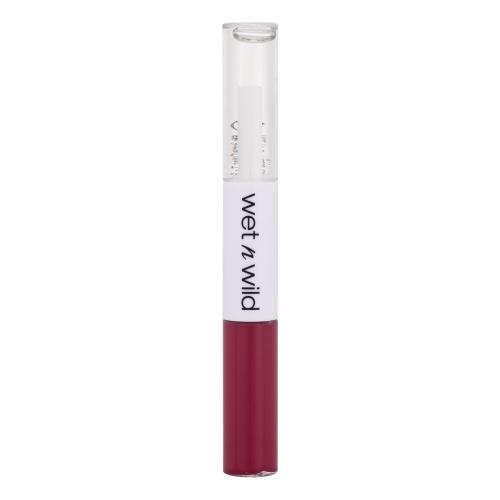 Wet n Wild MegaLast Lock 'N' Shine Lip Color + Gloss 4 ml rúž pre ženy LA Pink tekutý rúž