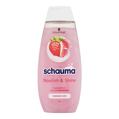 Schwarzkopf Schauma Nourish & Shine Shampoo 400 ml šampón pre ženy na poškodené vlasy